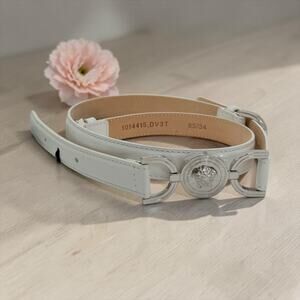Versace Medusa Skinny Leather Belt (85/34)